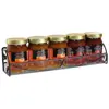 Kitchen metal large spice rack essential oil wall display