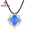 Call Notifications Flashing Light Silver Smart Glass Necklace Bluetooth Function Necklace Best Buy