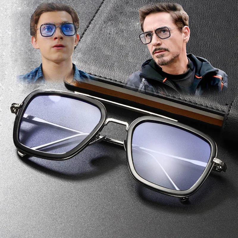 High Quality Iron Man Tony Stark Fishing Sunglasses Square Outdoor