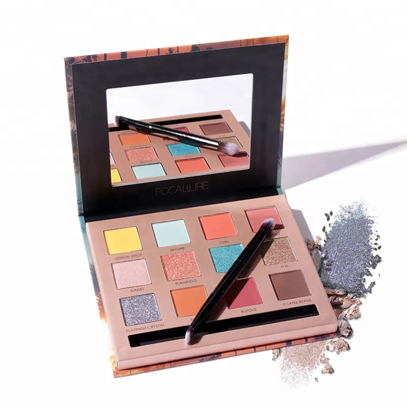 

Focallure 2018 New Style New Products On China Market Magnetic Eyeshadow Makeup With12 Colors In Palette