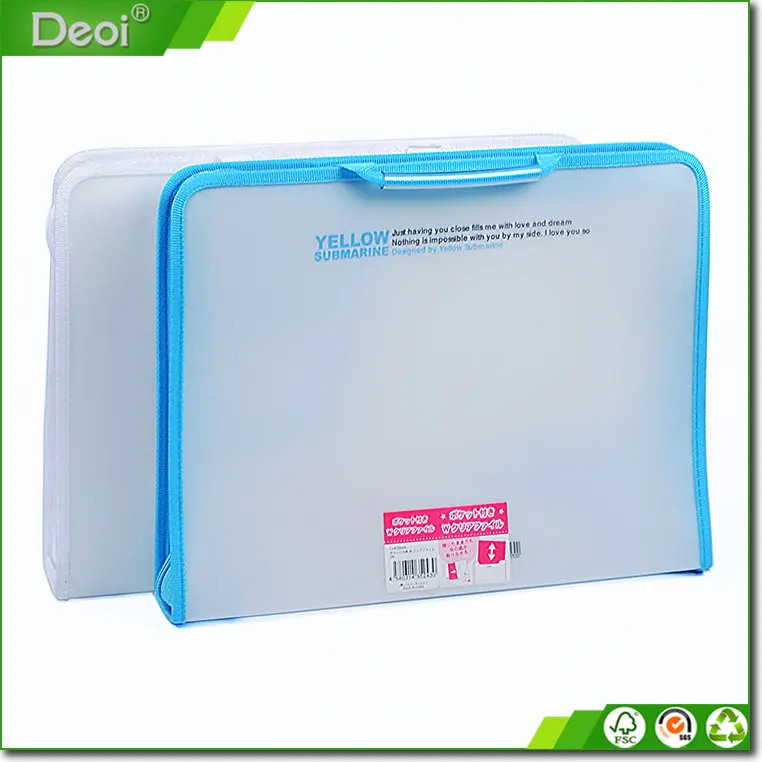 
OEM Customized Clear Pp File Folder With Lock 