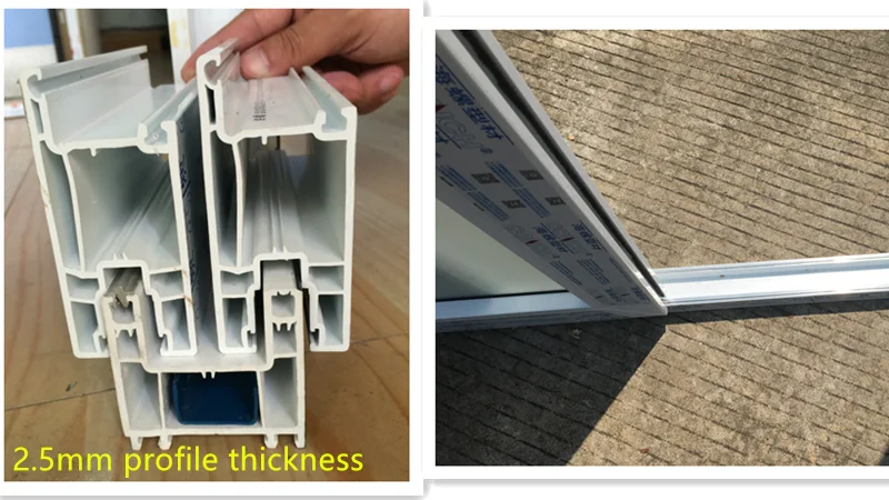 Wholesales Good Price PVC Balcony Kitchen Toilet Door Plastic Tempered Glass Sliding Door