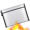 A4 Size Silicone Coated Fiberglass Fabric Waterproof Fireproof Document bag