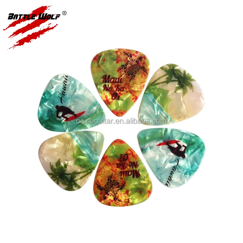 

Professional Printing Image Celluloid Guita Pick, Colorful