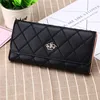 Crown Lady's Soft Three-layer Folding Handbag Zippered PU Leather Wallet