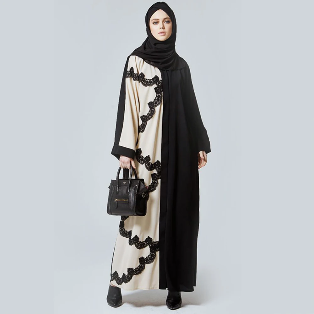 

Zakiyyah 7012 Hot Sale Elegant Design Long Dress Open Abaya with Hijab Butterfly Abaya, Picture