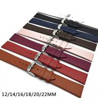 

wholesale 12/14/16/18/20/22mm Watch Band Strap Cow Leather Replacement Watchband For Men Women