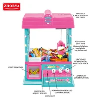 

Zhorya mini candy crane claw kids toy grabbing machine with light and music