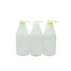 High quantity customized empty white plastic PE shampoo bottle 300ml 500ml body lotion bottle