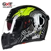 GXT Helmet Full Face Motorcycle Winter Warm Double Visor Racing Full Face Helmet For Motorcycle Moto Motorbike Capacete