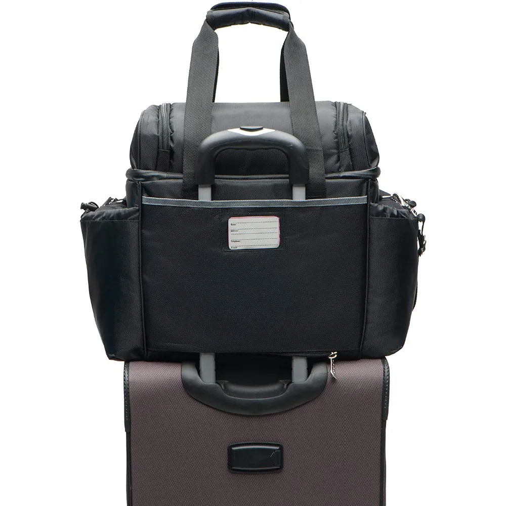 Large Compartment Cooler Lunch Bag With Removable Leakproof Hard Liner