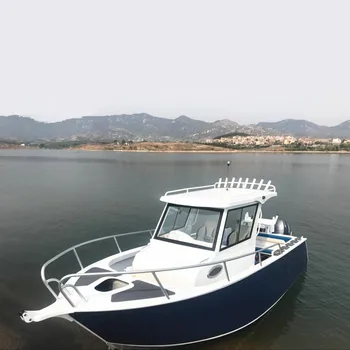 Aluminum Plate Cabin Boat With Closed Windscreen For Sale