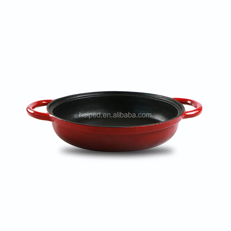 

Cast iron enamel big ears non-stick cookware set & sauce pot