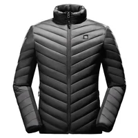 

Mens intelligent heated jacket cotton-padded usb power bank winter coat