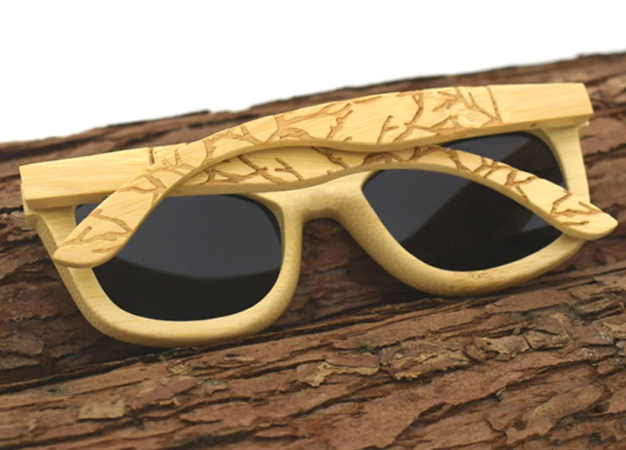 Gafas De Sol Polarizadas De Madera Lentes De Bamb Con Patr n 