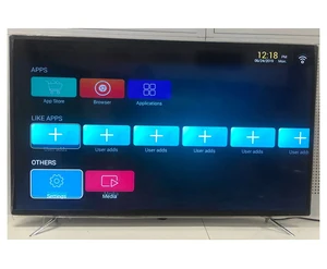 2019 Newest 65 inch Flat Screen 4K Android Smart LED TV with Double layer glass and Wall Mount