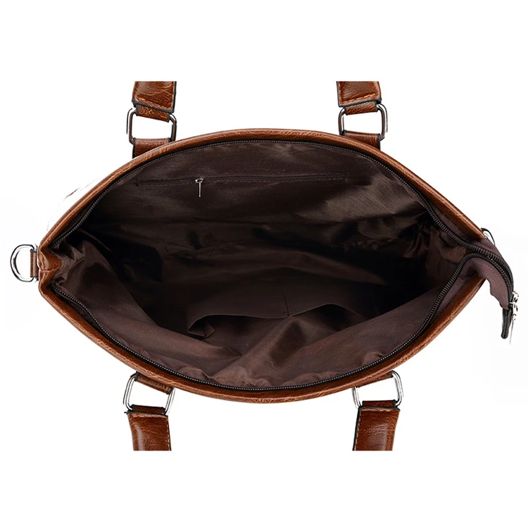 men's leather computer briefcase bag
