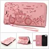 Fairy tale Cinderella pumpkin PU leather flip cell phone case for LG G5 K10 K7 case smartphone