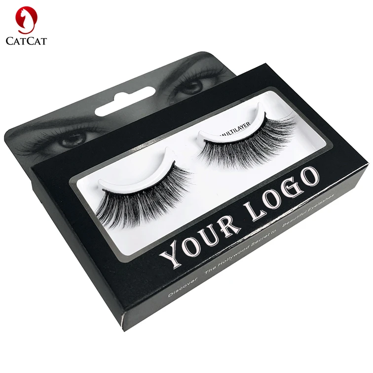

Wholesale Private Label Lash 6D Silk Eyelashes With Custom Logo, Natural black