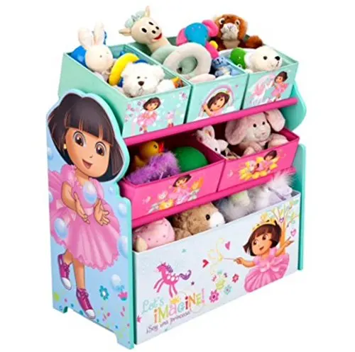 Charming and Functional Dora the Explorer - Multi-Bin Toy Organizer