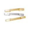 Custom Location Cuff bracelet 14kt Gold Plate engraved stainless steel bangles