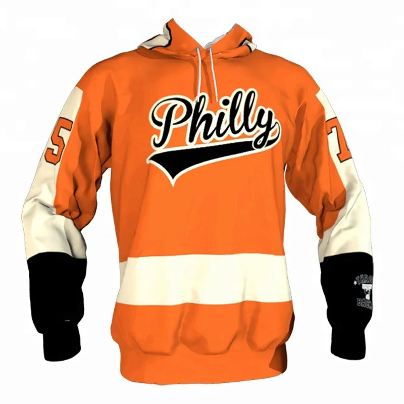 

wholesale custom blank ice hockey jersey hoodie with laces, Customized color