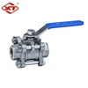 Professional Manufacturer Full Bore 3PC Threaded End Stainless Steel Ball Valve