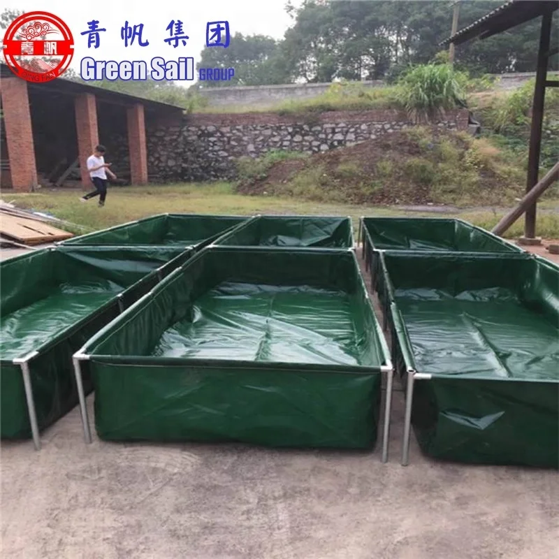 

4m*2m PVC Tarpaulin Water Fish Pond, Any color available