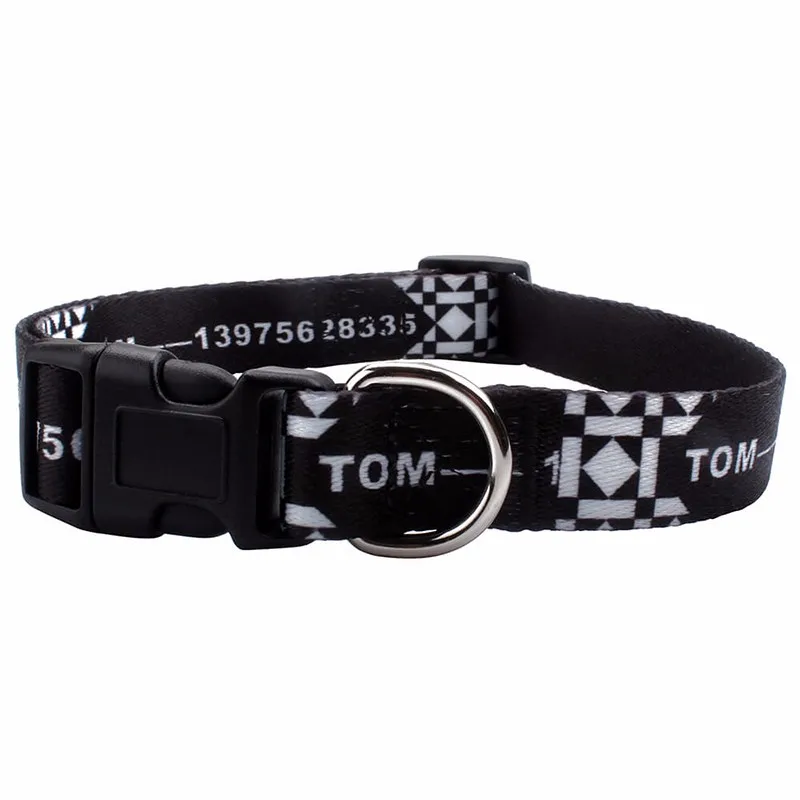 

Season design 20 colors soft polyester pattern adjustable QQPETS brand dog collar, Colorized for brand dog collar