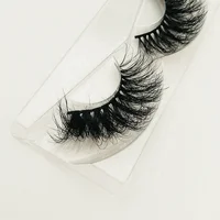 

New premium 100% mink fur 6D fluffy lashes 25mm 27mm long 3d 5d 6d mink eyelashes with private label eyelash packaging box