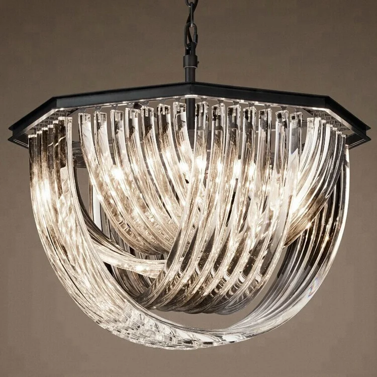 

Hallway U Shape Led Crystal Lighting Modern Lobby Chandelier Home Decoration Cristal Chandelier Austrian Crystal Light CZ2624/7, Matt black & plating gold & plating chrome