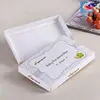 Free Sample white 4 packed baby bandana bibs paper packaging box with lid