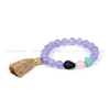 Bohemian Jewelry colorful neon tassel natural stone tassel bracelets from bead loom bracelet patterns
