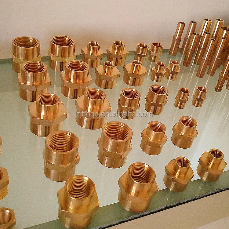 Brass Female To Male Nipple,Hex Adaptor Female / Male Npt Threaded