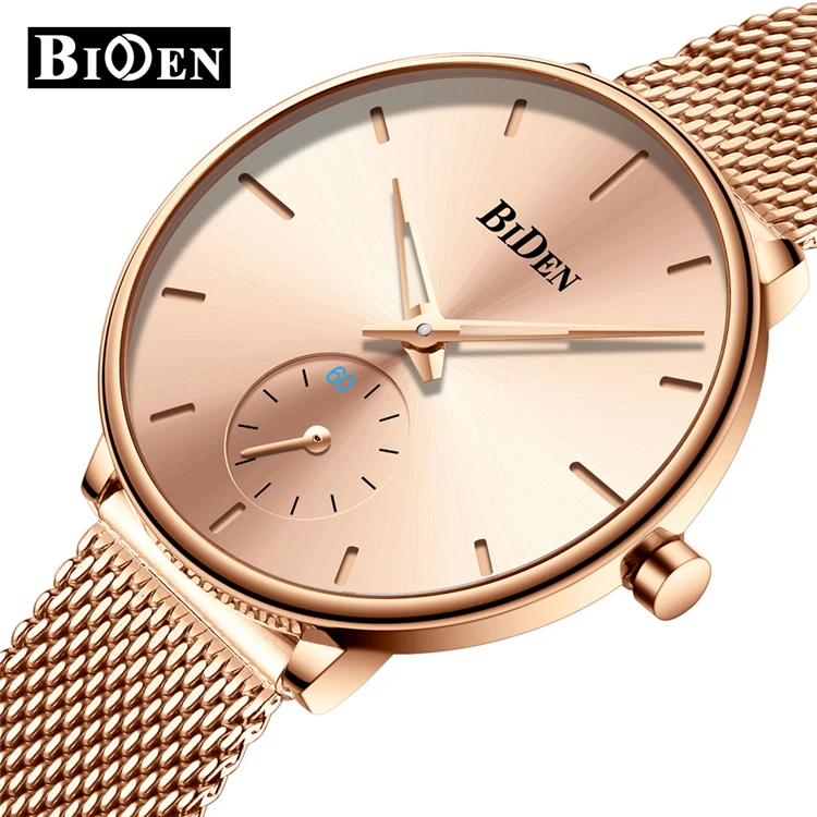 

BIDEN 0124 L New Top Brand Luxury Women Watches Ladies Clock Female Classic Casual Simple Bracelet Quartz Wrist Watch