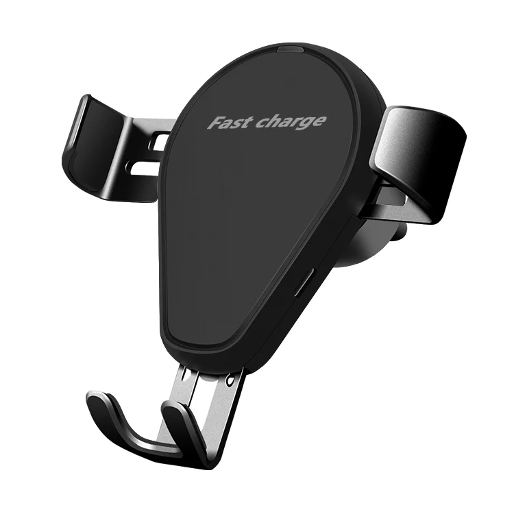 

2019 high quality wireless charger car mount for air vent 7.5W 15W, Black