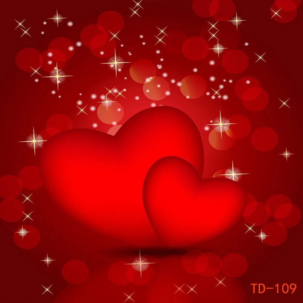 GoHeBe 10X10FT Seamless Valentines Day Theme Pictorial Cloth Customized Photography Backdrop Background Studio Prop VDD047C