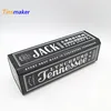 Rectangular good quality luxury wine liquor bottle gift metal packing tin box with hinge