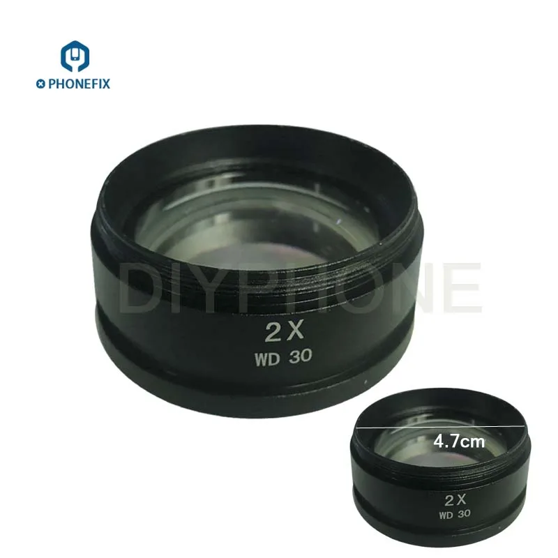 

PHONEFIX SZM 0.5X 1.0X 0.7X 2.0X Microscope Lens for Stereo Zoom Microscope Glass Lens For Mobile Phone Repair, Black