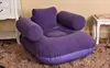 100cm x 100cm x 75cm in size purple air bean bag chair, navy blue inflatable flocking pvc beanbag armchair, lazy relax sofa