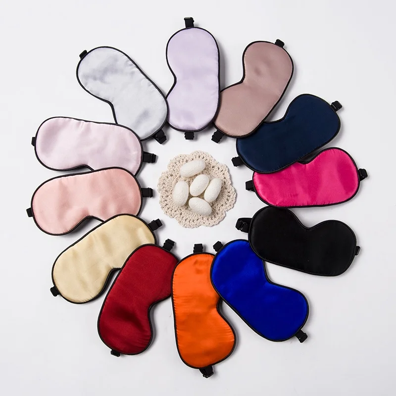 

100% Silk private label 3d dry eye cover sleeping cooling eye mask, Customized