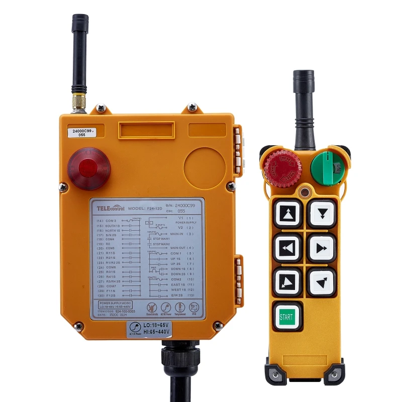 

F24 series F24-6D industrial radio remote control for Crane