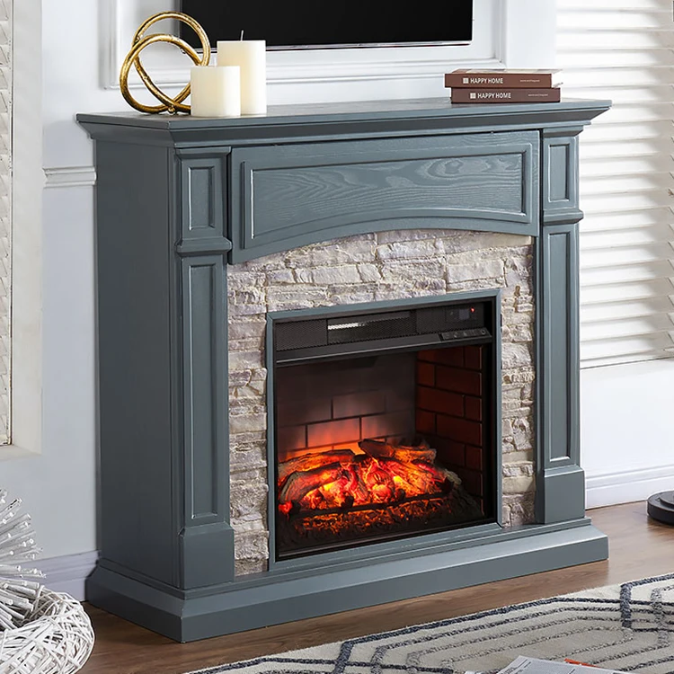 French Style Quality Craft Wood Mantelpiece Electric Fireplace