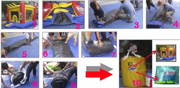 toboggan inflatable water slide
