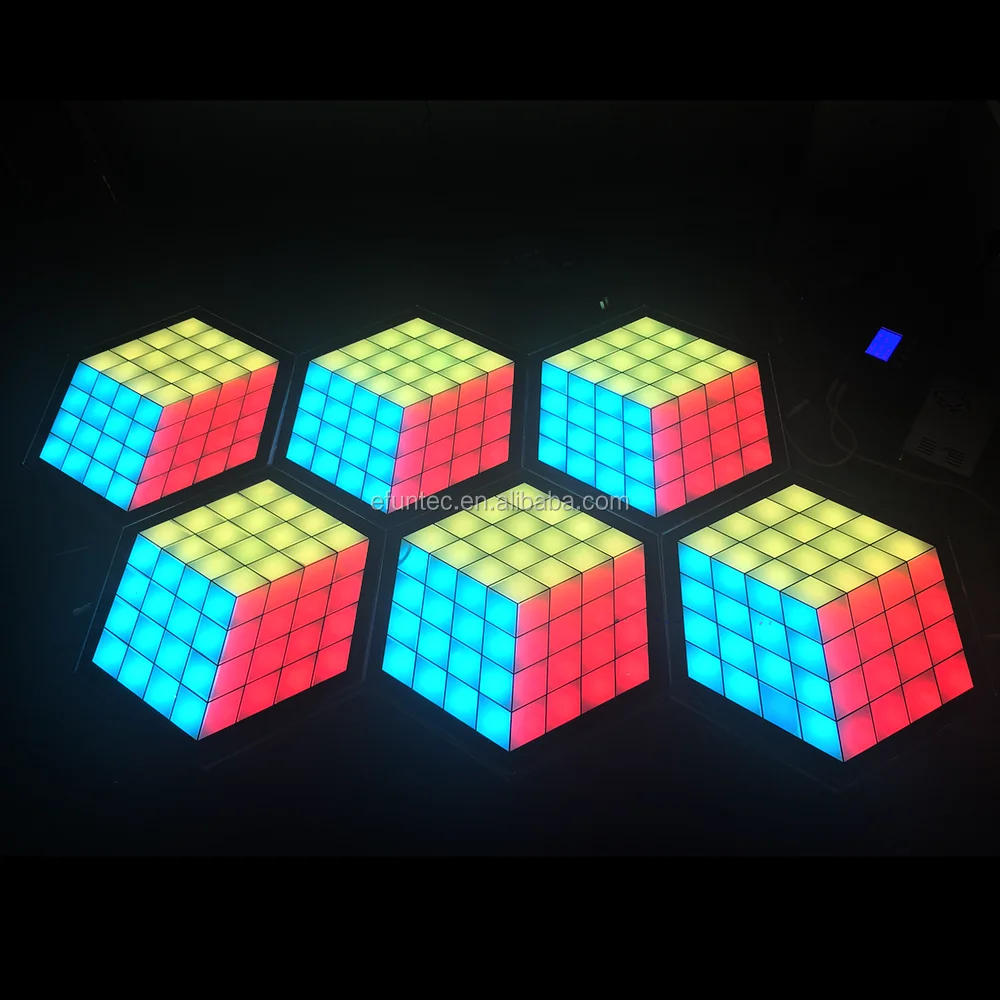 Portable Waterproof 3d Led Dance Panel Tile Toughened Glass