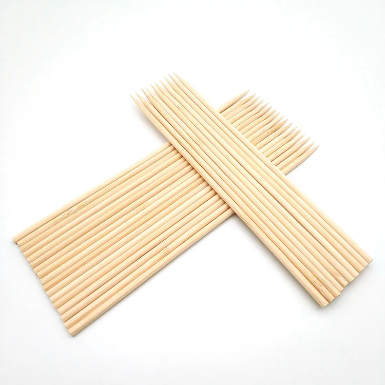 
Natural meat skewers bbq wholesale cheap price hot-sale Thin bamboo sticks 