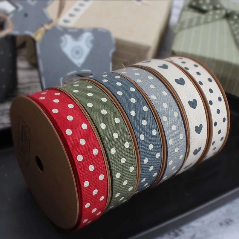 

Vintage classic style 16mm10yards Dots ribbon