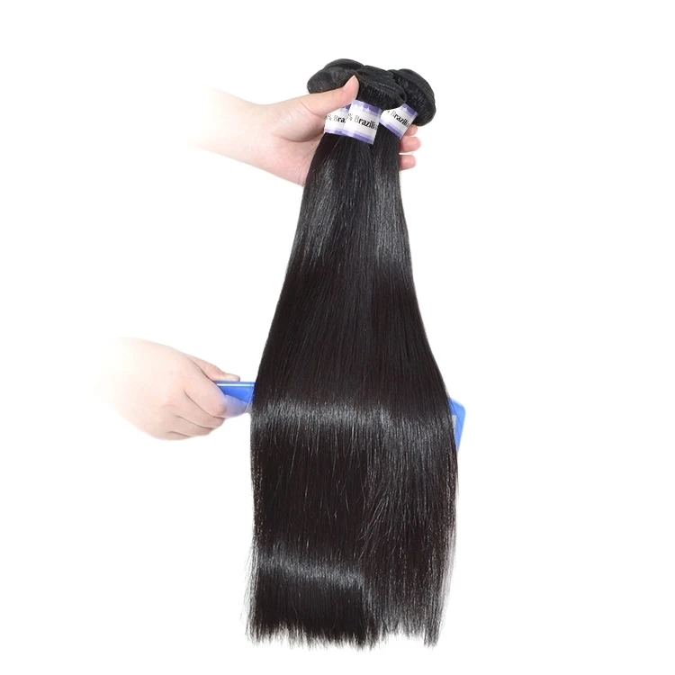 

2019 Raw Unprocessed Best cuticle aligned weaves human extension hair bundles for black women, Natural color