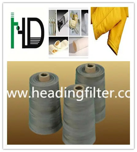 
100% PTFE sewing thread for dust collector bag sewing 