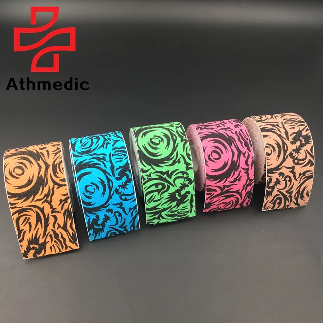 

2021 Athmedic MUSCLE kinematics tape Acrylic Adhesive kinesiology tape Tattoo Kinesiology Sports Tape